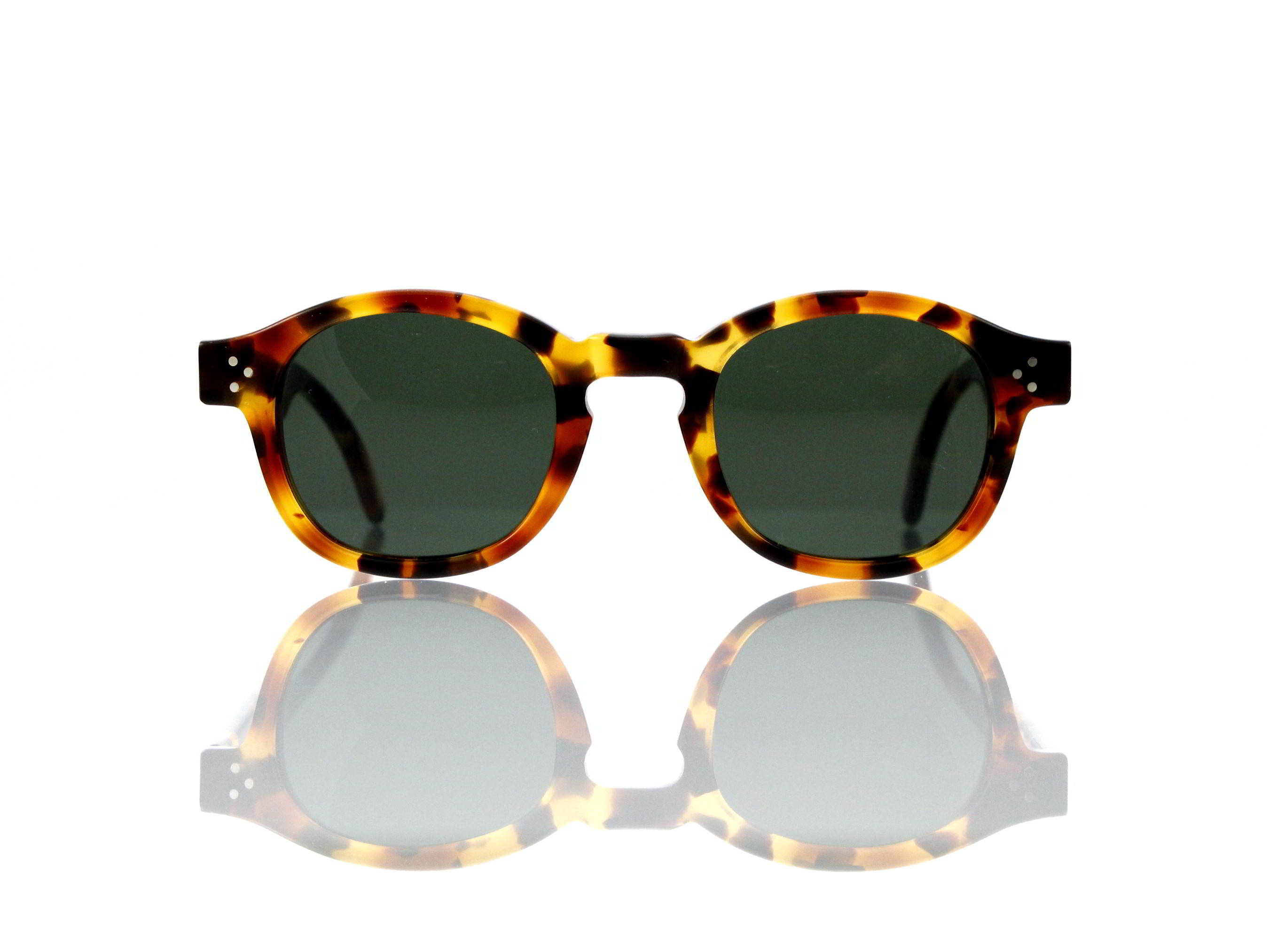 Lesca Lunetier Mod. P.080 Sonne Col. M.252 Größe 44-22-145mm Kunststoff „Ray Ban“ G 15 graugrün