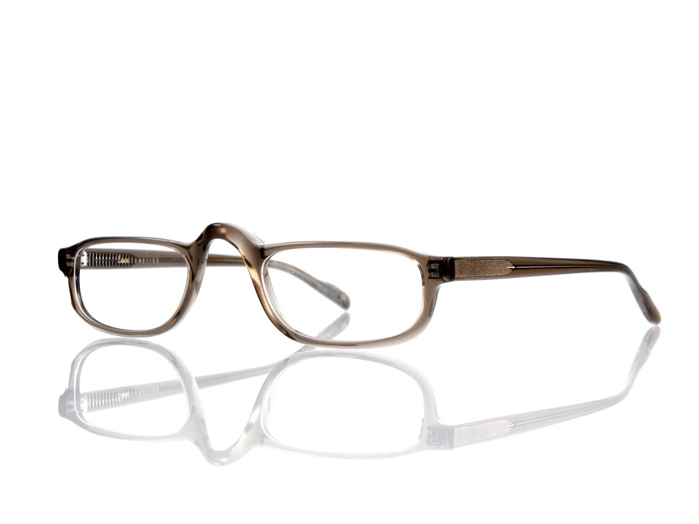 Lesca Lunetier • DL 17 • Col. 21 • Acetat-Halb-Brillen-Fassung