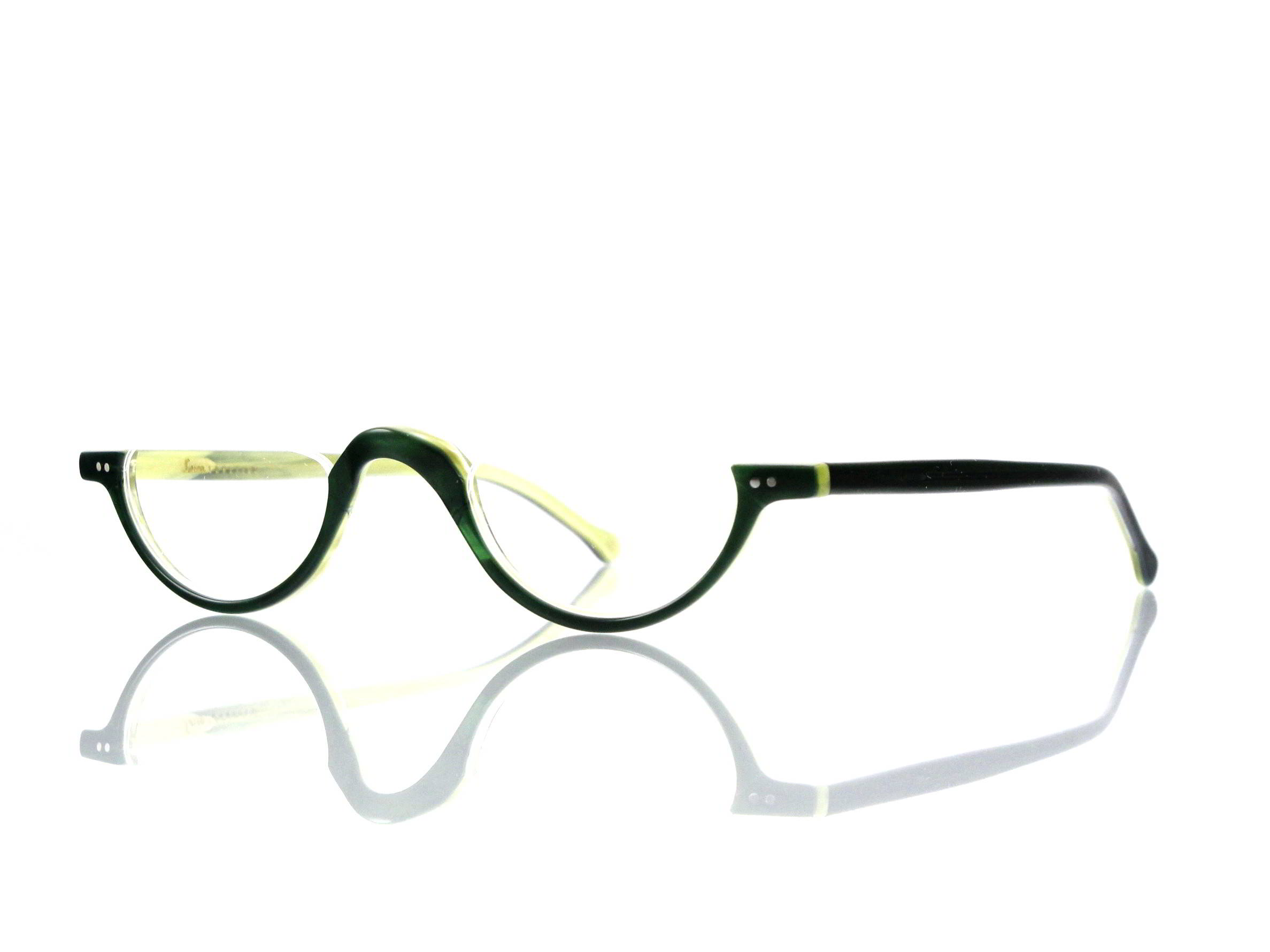 Lesca Lunetier • DL 3 • Col. 33 • Acetat-Halb-Brillen-Fassung