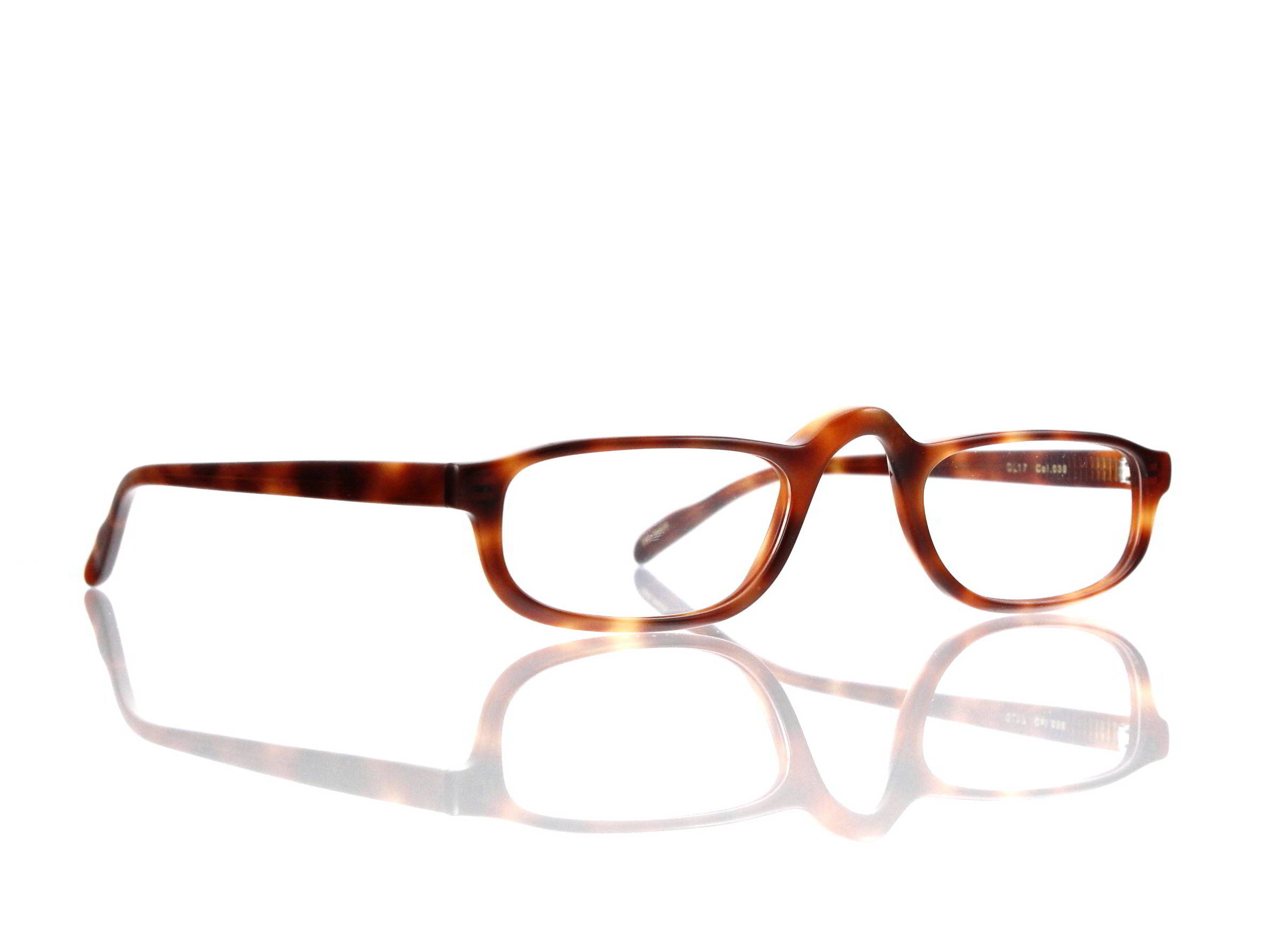 Lesca Lunetier • DL 17 • Col. 036 • Acetat-Halb-Brillen-Fassung