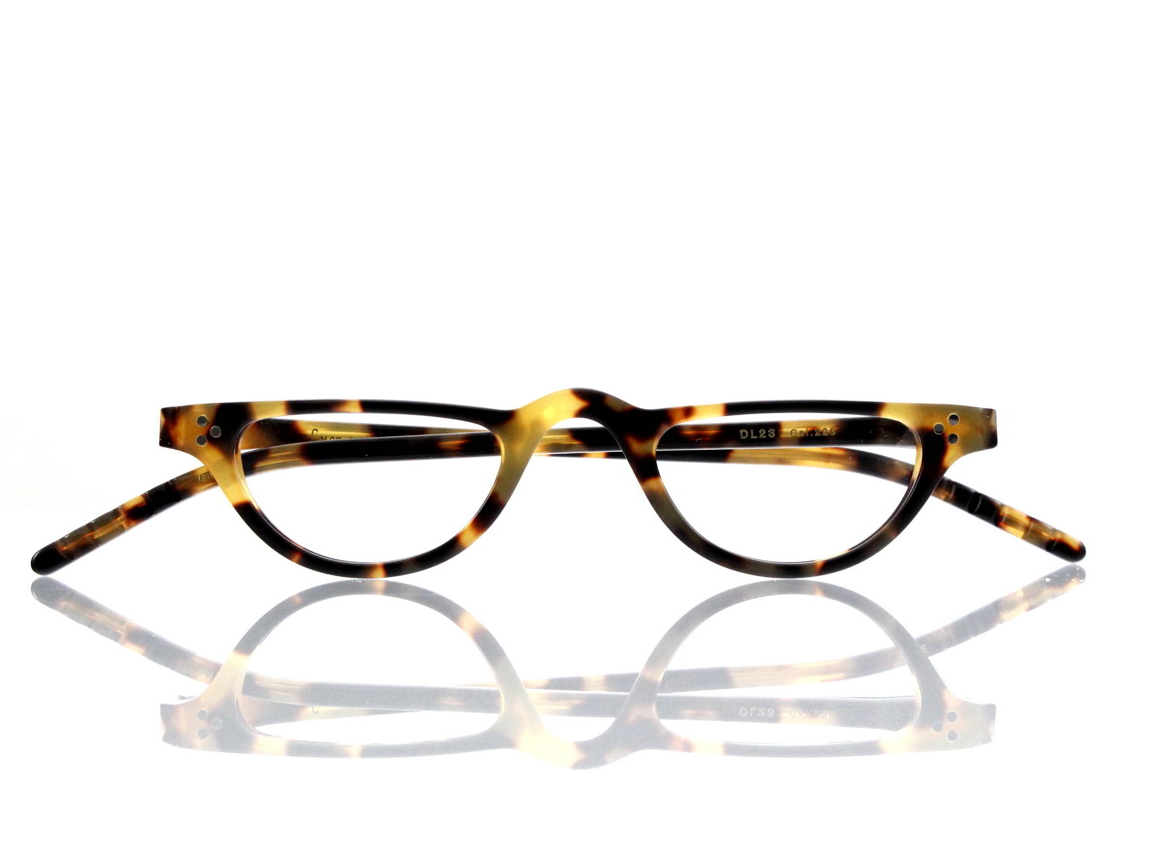 Lesca Lunetier • DL 23 • Col. 228 • Acetat-Halb-Brillen-Fassung