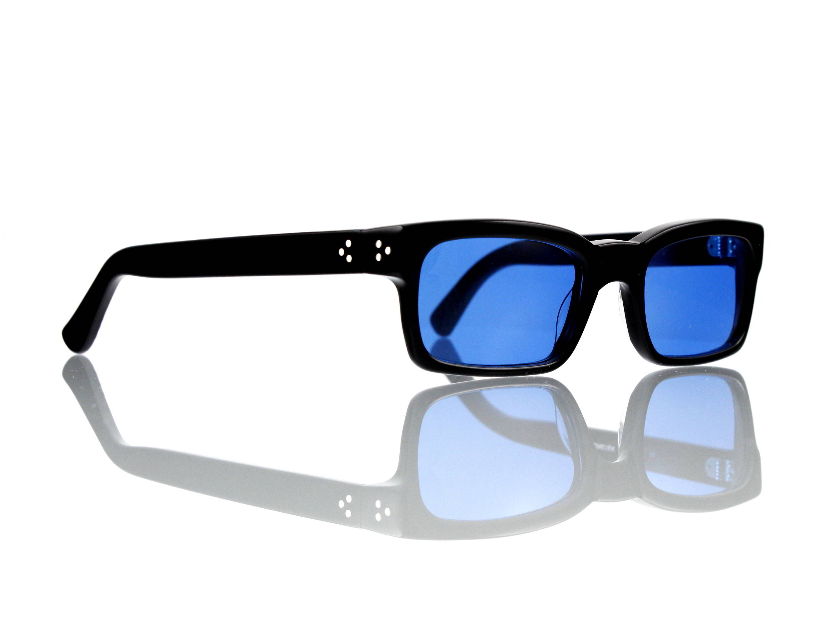 Lesca Lunetier Mod. Bauhaus Sonne Col. 1 Größe 51-19 - 145mm Kunststoff blau 70%