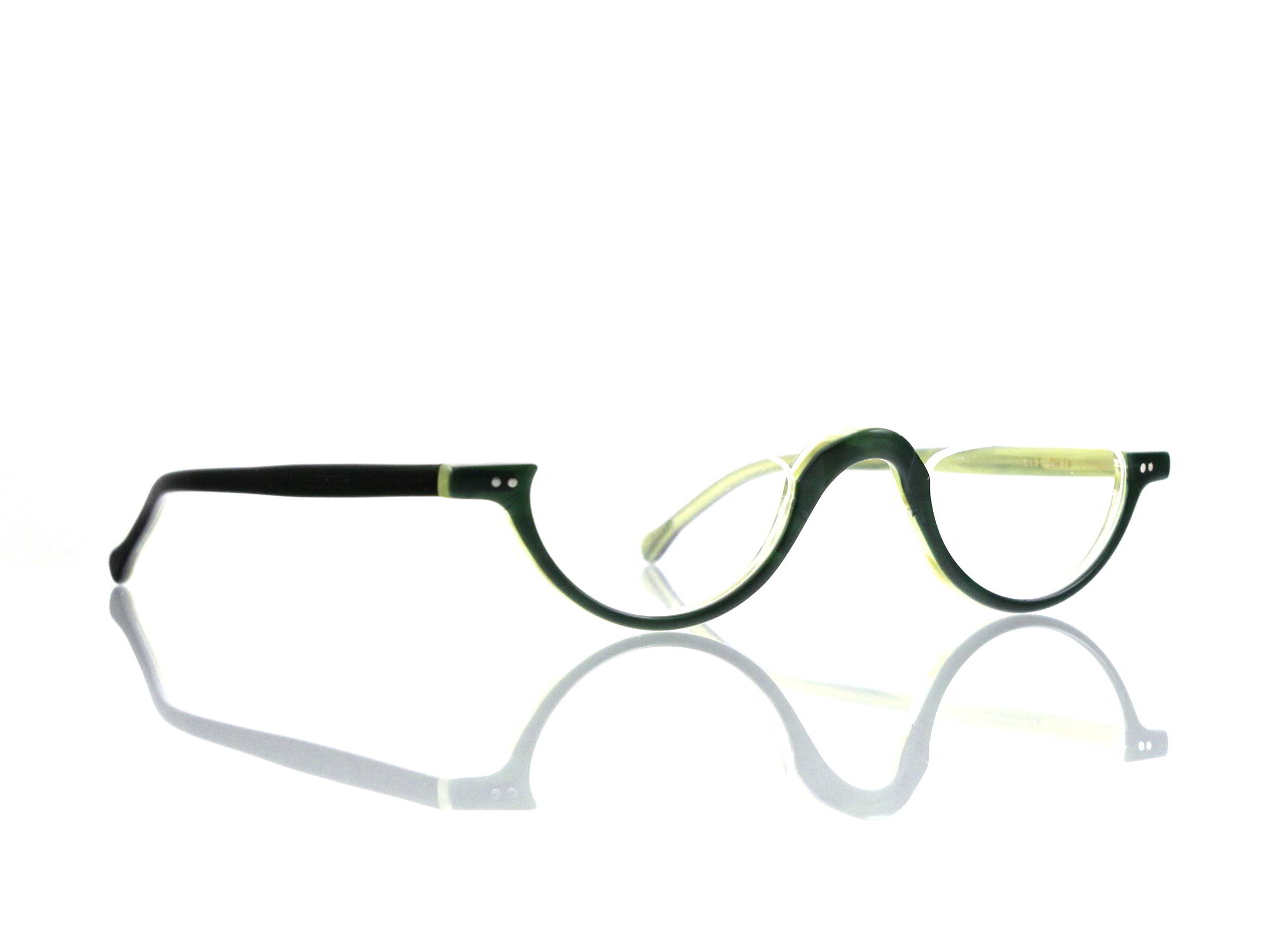 Lesca Lunetier • DL 3 • Col. 33 • Acetat-Halb-Brillen-Fassung