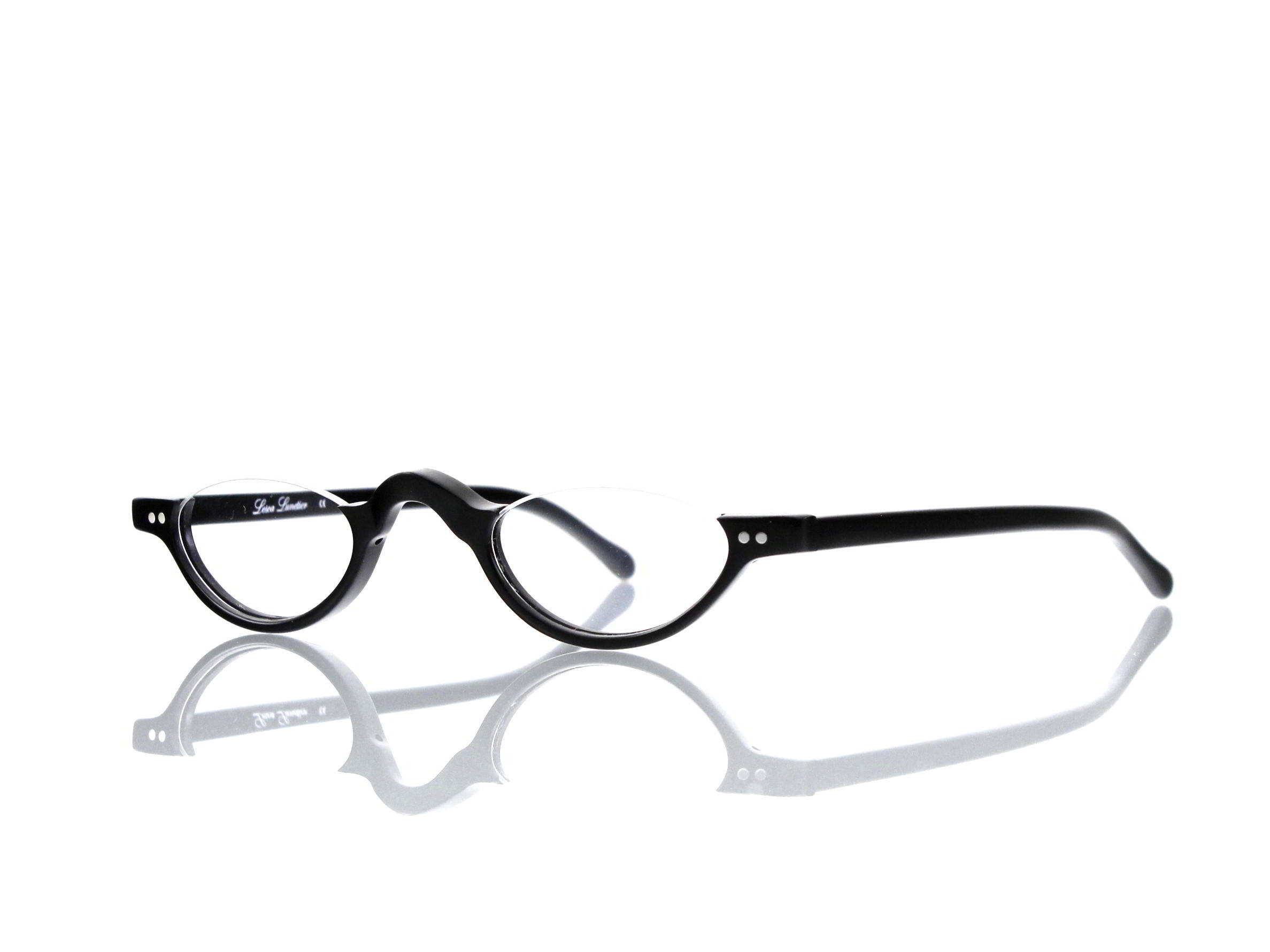 Lesca Lunetier • DL 9 • Col. 100 • Acetat-Halb-Brillen-Fassung