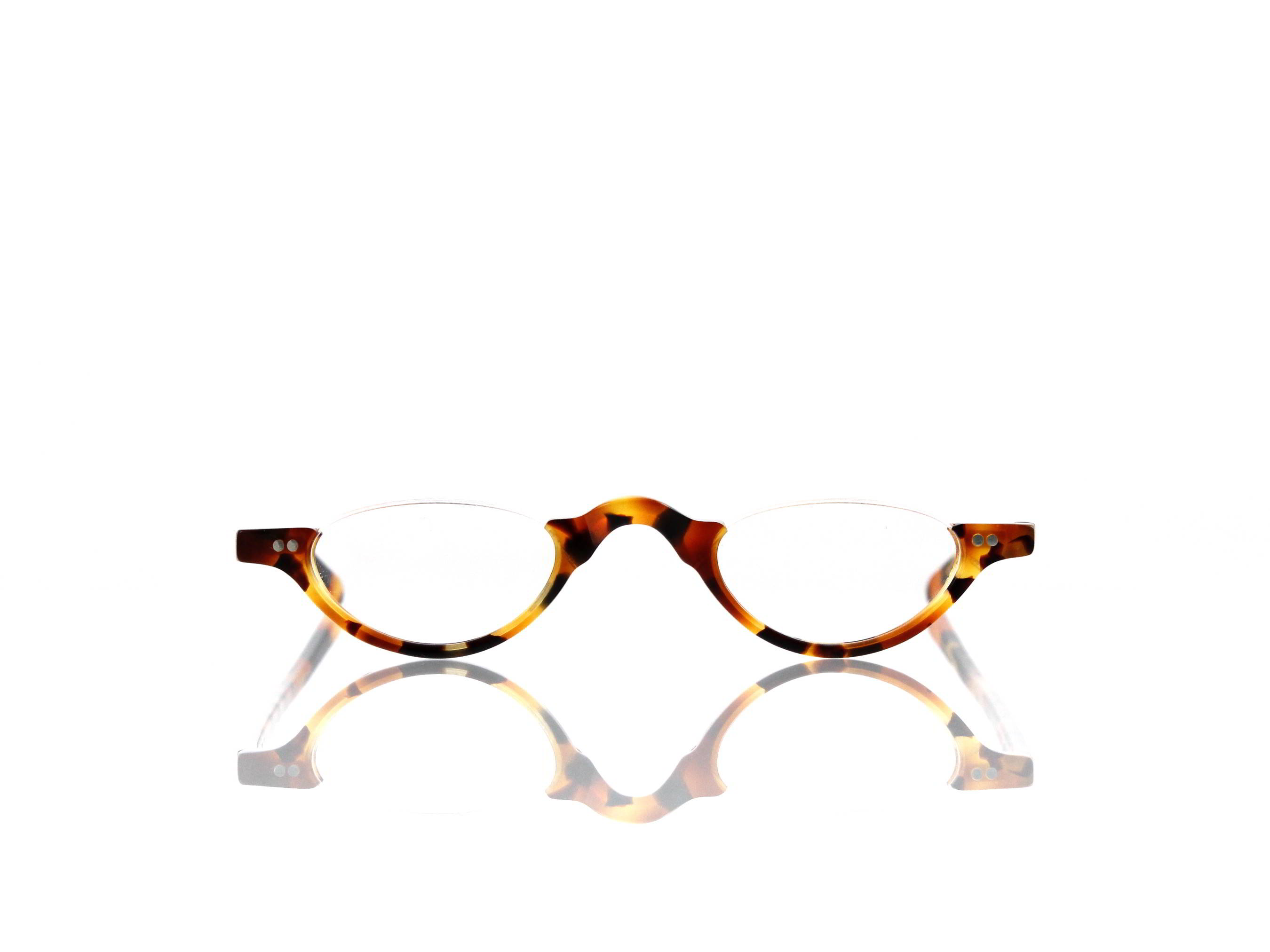 Lesca Lunetier • DL 9 • Col. 3212 • Acetat-Halb-Brillen-Fassung