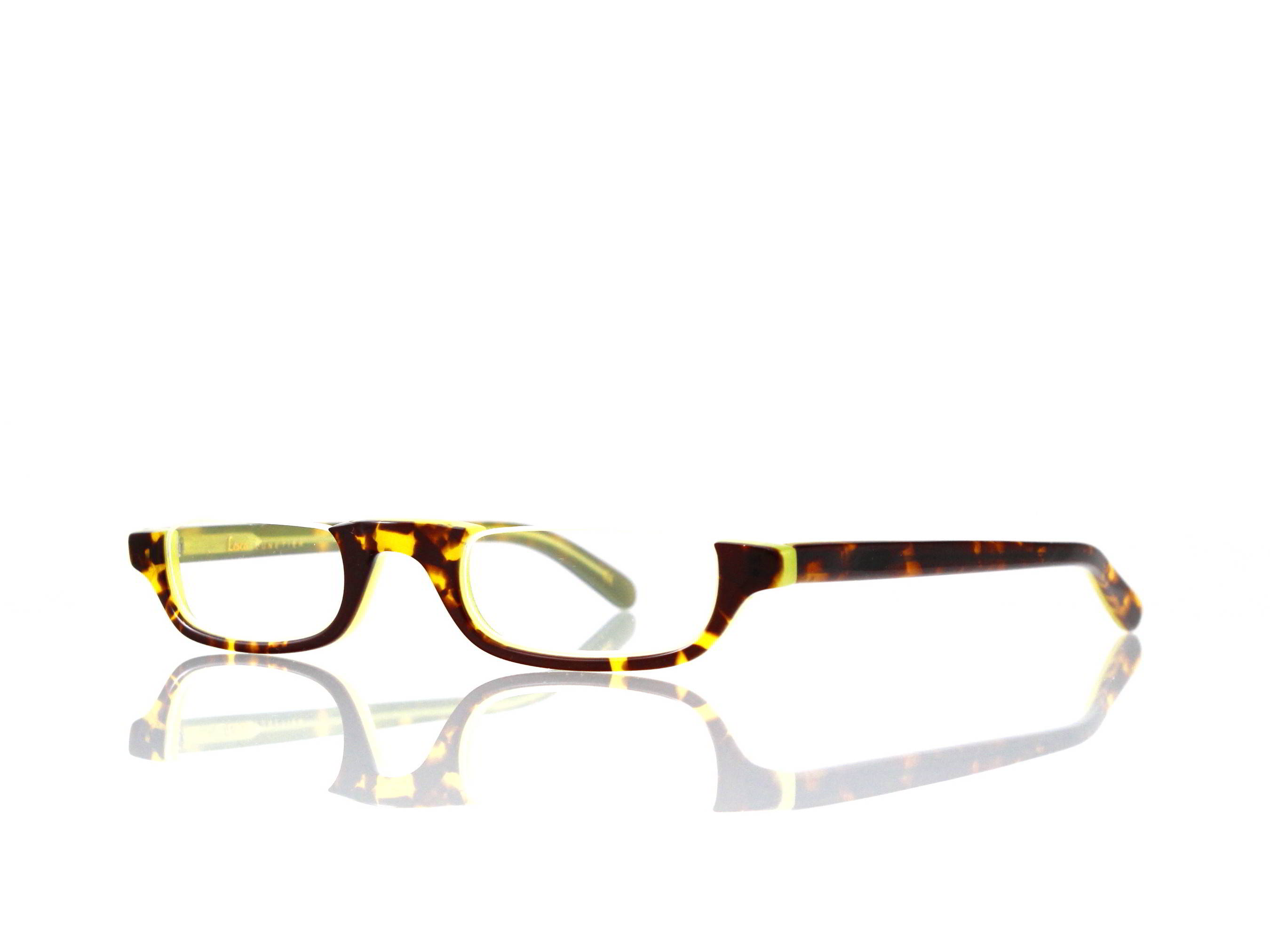 Lesca Lunetier • DL 14 • Col. 544 • Acetat-Halb-Brillen-Fassung