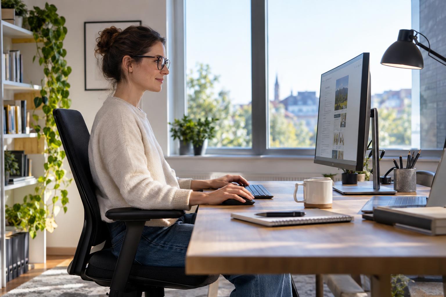 Schritt 5: Arbeitsplatz ergonomisch einrichten