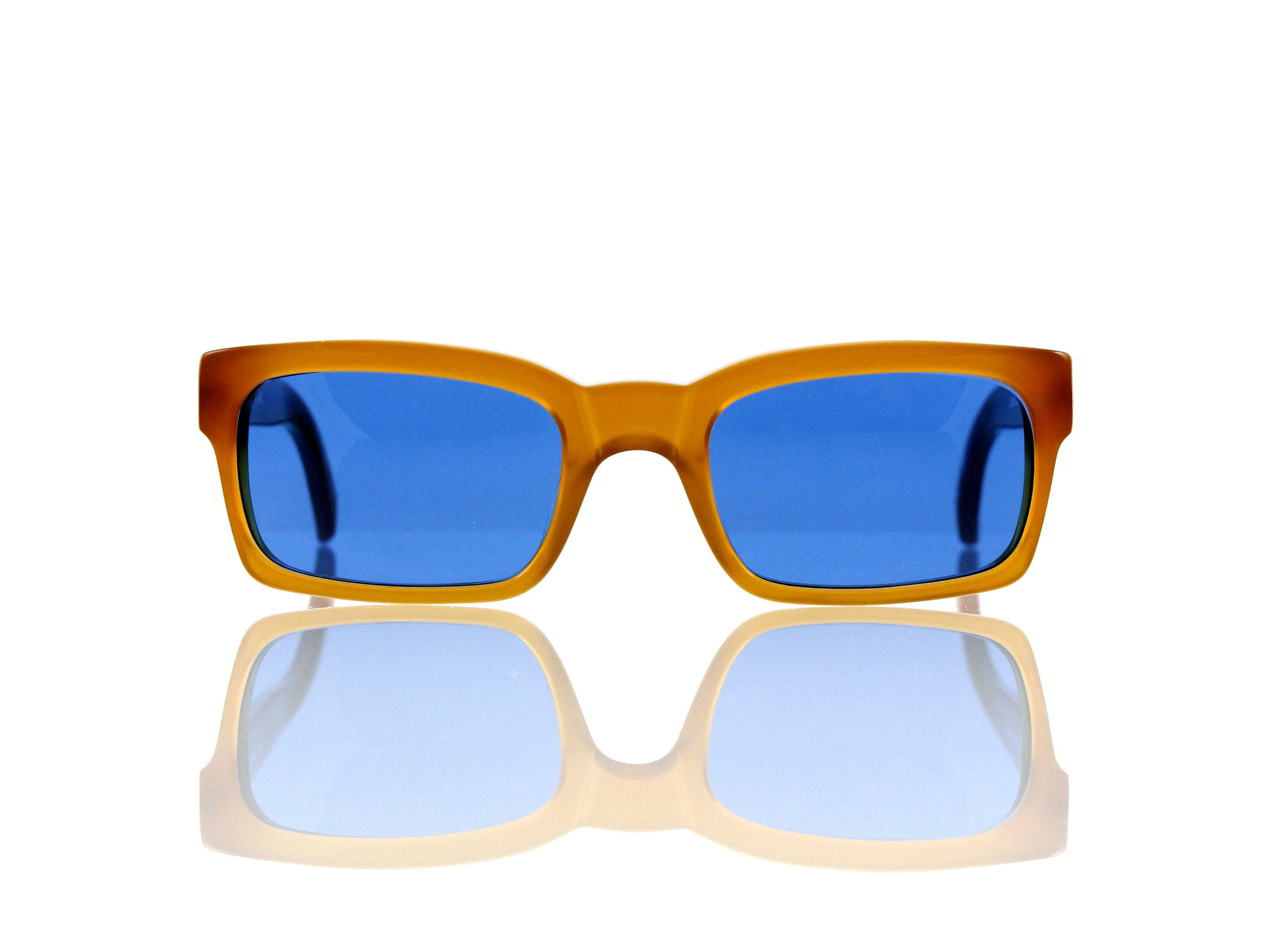 Lesca Lunetier Mod. Bauhaus Sonne Col. 6 Größe 51-19 - 145mm Kunststoff blau 70%
