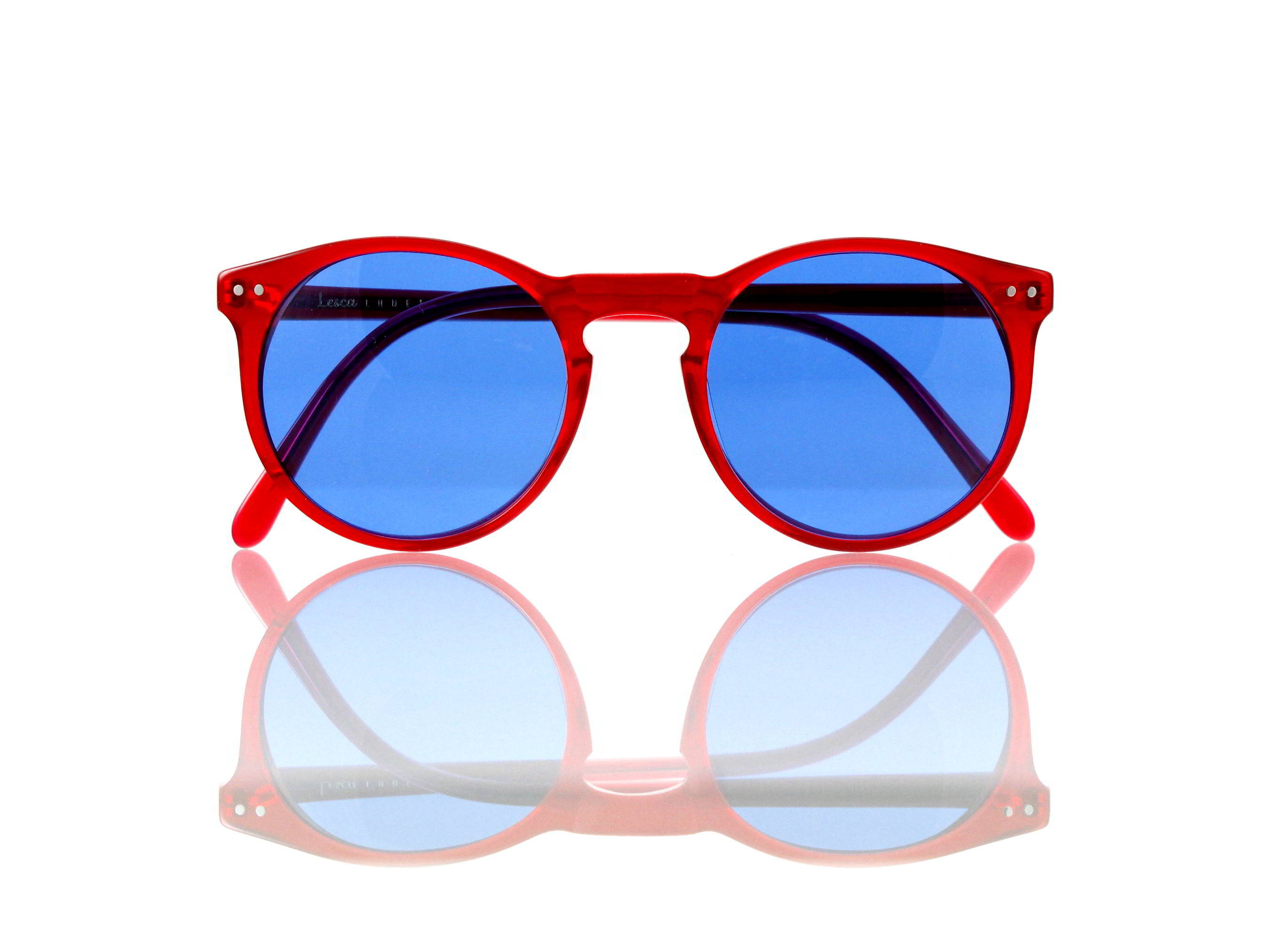 Lesca Lunetier Mod. P 9 Sonne Col. rot Größe 50-22 - 145 mm Kunststoff blau 70%