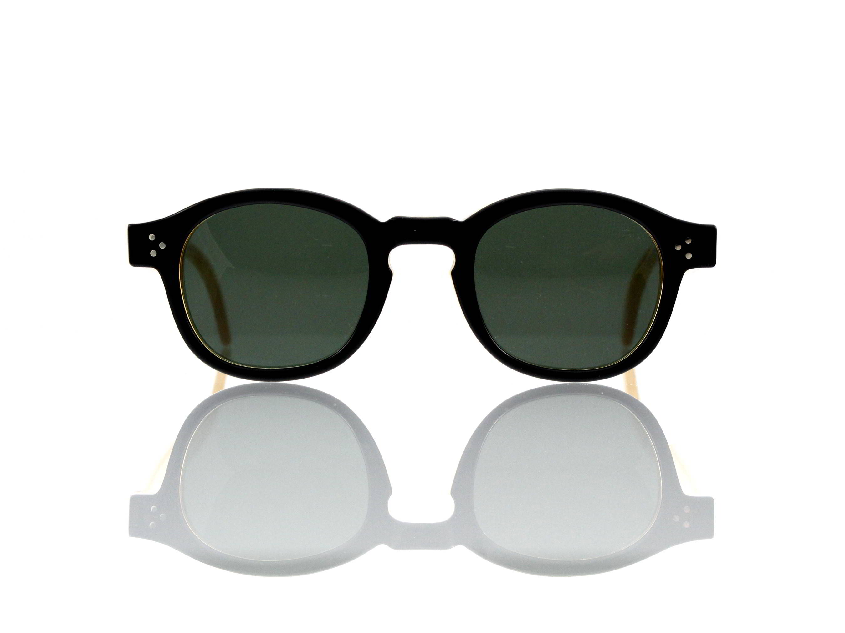 Lesca Lunetier Mod. P.080 Sonne Col. C.240 Größe 44-22-145mm Kunststoff „Ray Ban“ G 15 graugrün