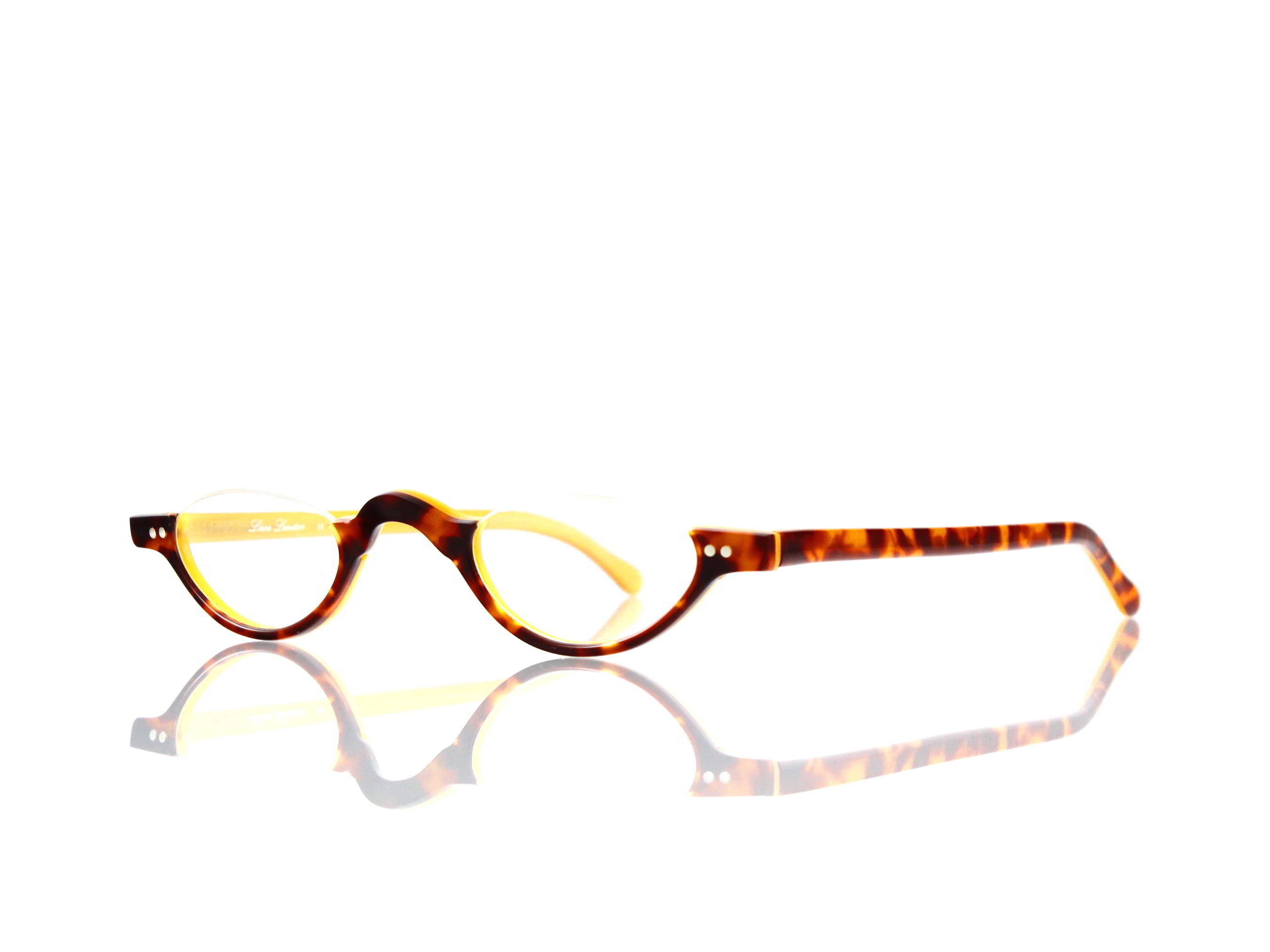 Lesca Lunetier • DL 9 • Col. 181 • Acetat-Halb-Brillen-Fassung