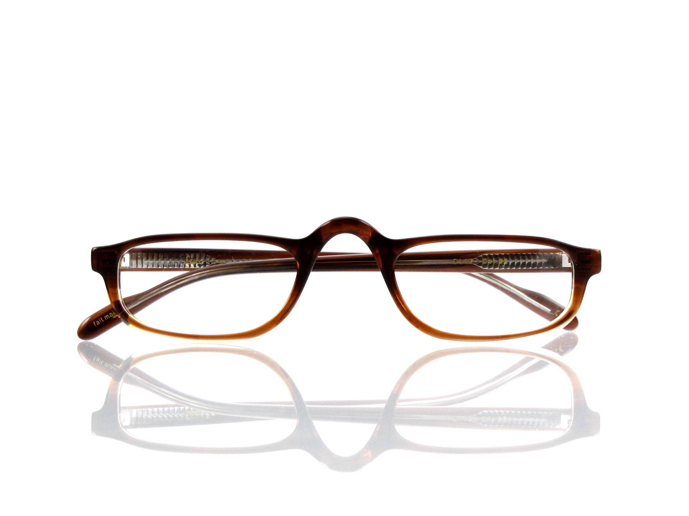 Lesca Lunetier • DL 17 • Col. 22 • Acetat-Halb-Brillen-Fassung