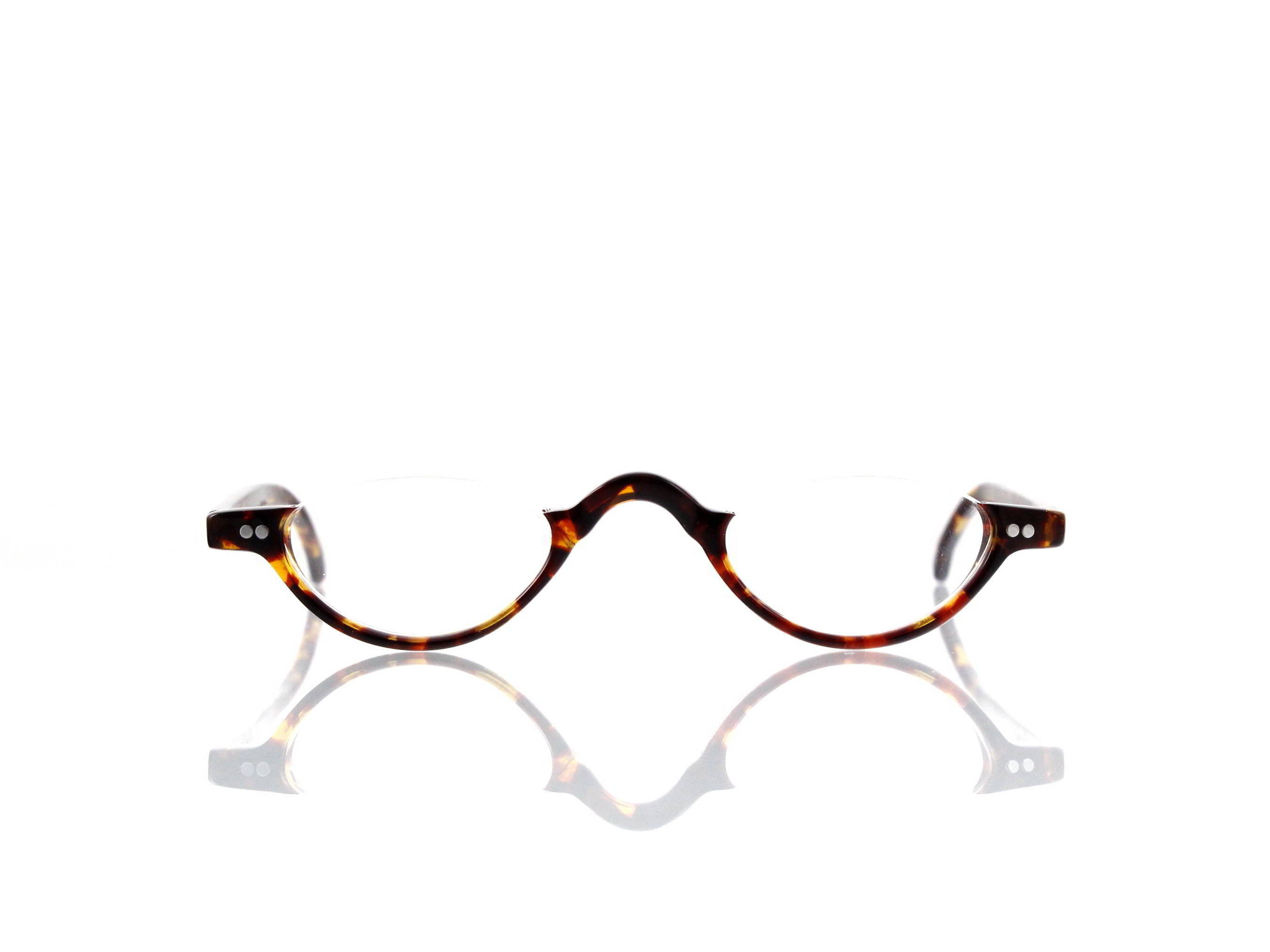 Lesca Lunetier • DL 9 • Col. 424 • Acetat-Halb-Brillen-Fassung