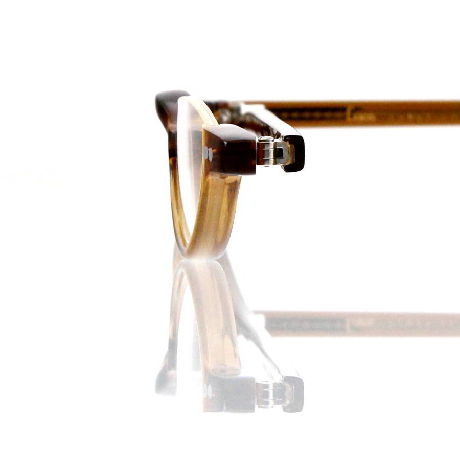 Lesca Lunetier • DL 9 • Col. cognac • Acetat-Halb-Brillen-Fassung