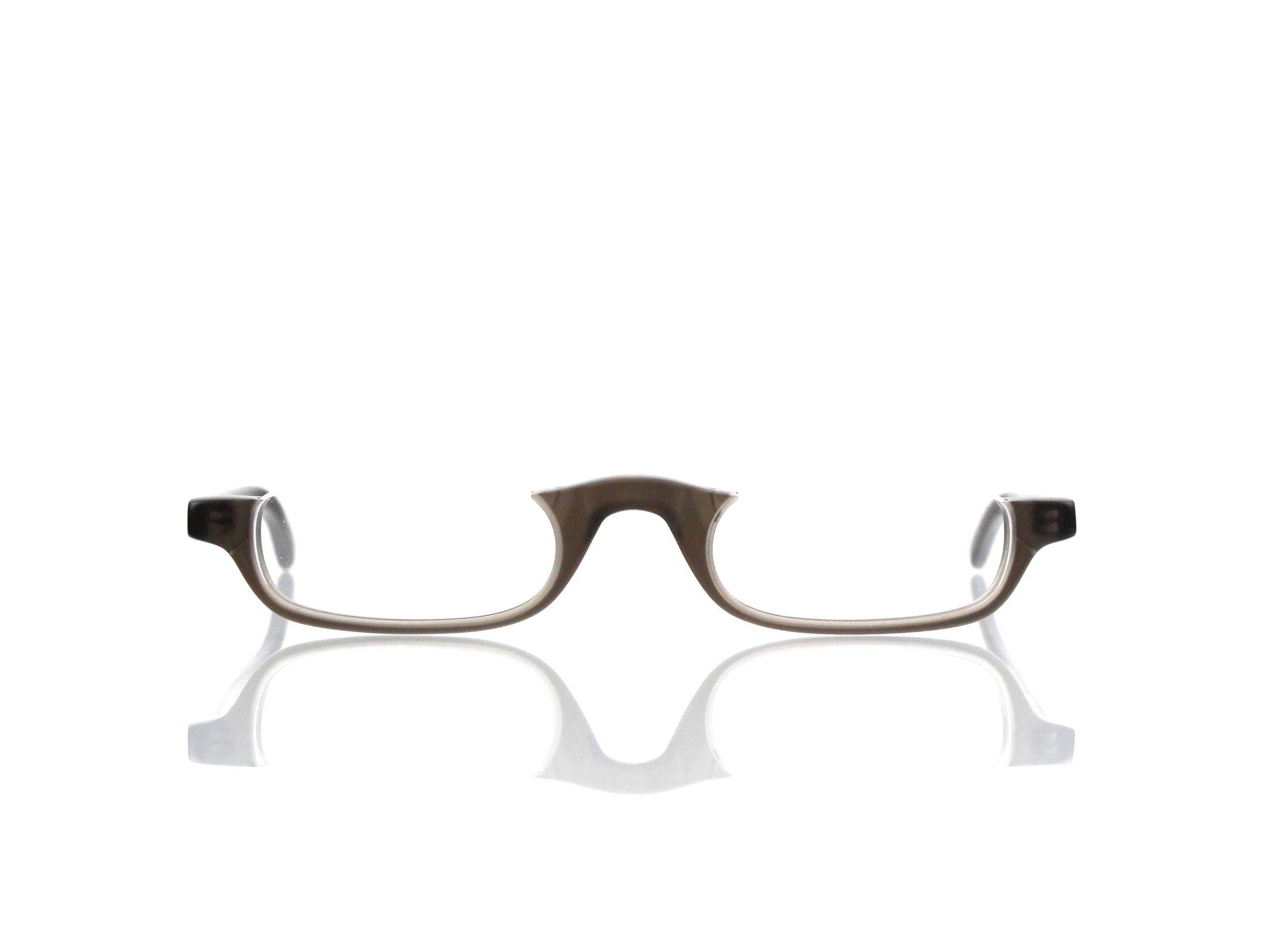 Lesca Lunetier • DL 14 • Col. grey matt • Acetat-Halb-Brillen-Fassung