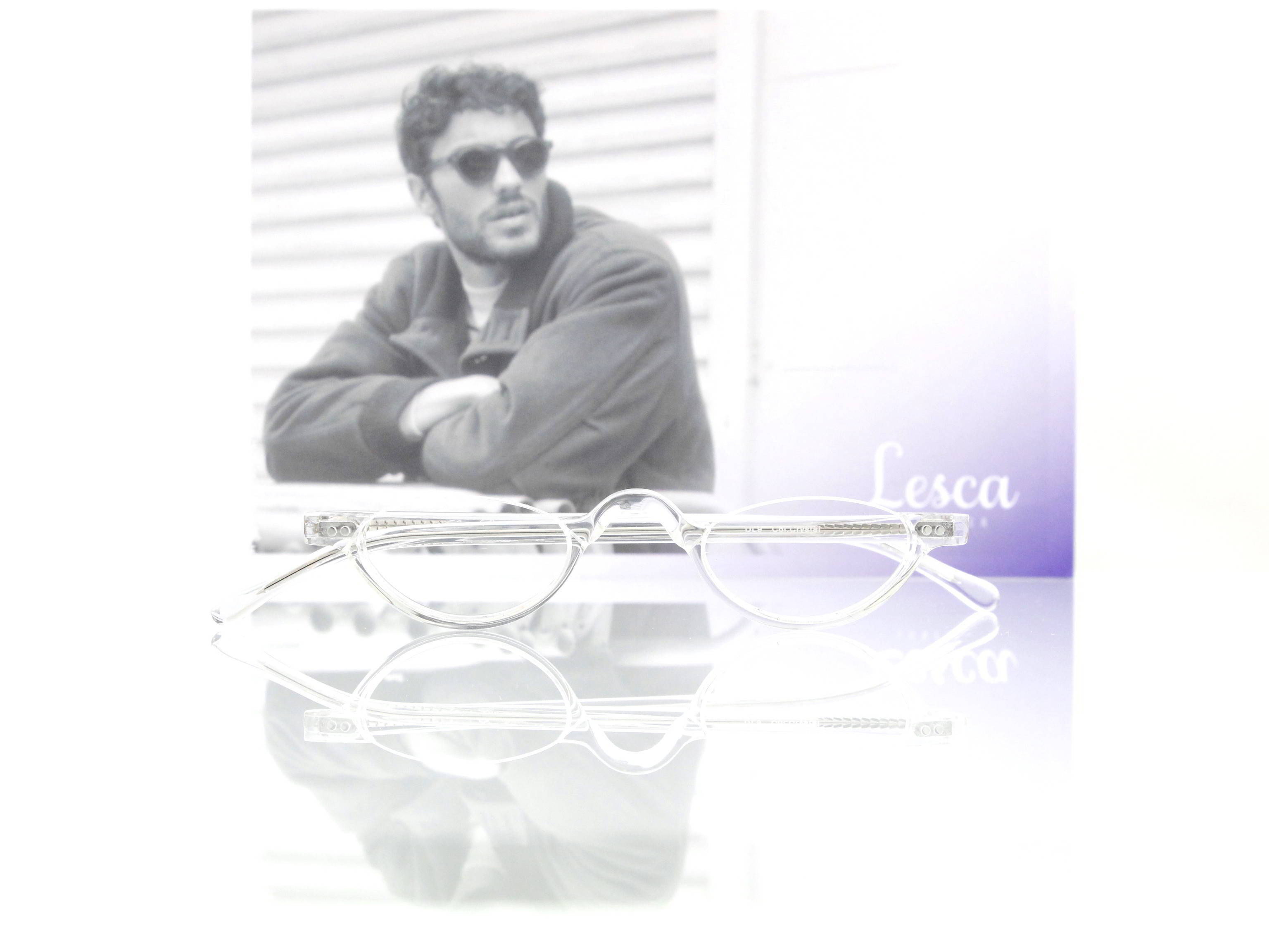 Lesca Lunetier • DL 9 • Col. crystal • Acetat-Halb-Brillen-Fassung
