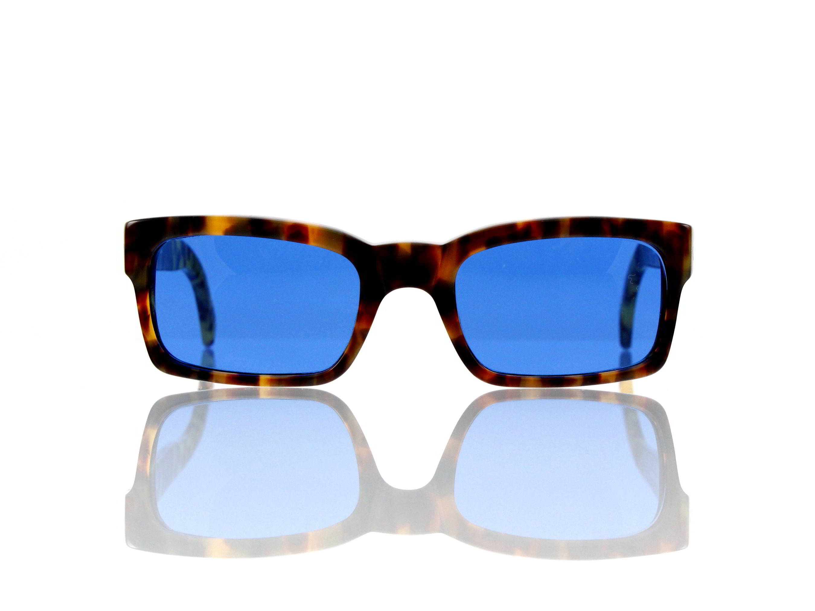Lesca Lunetier Mod. Bauhaus Sonne Col. 4 Größe 51-19 - 145mm Kunststoff blau 70%
