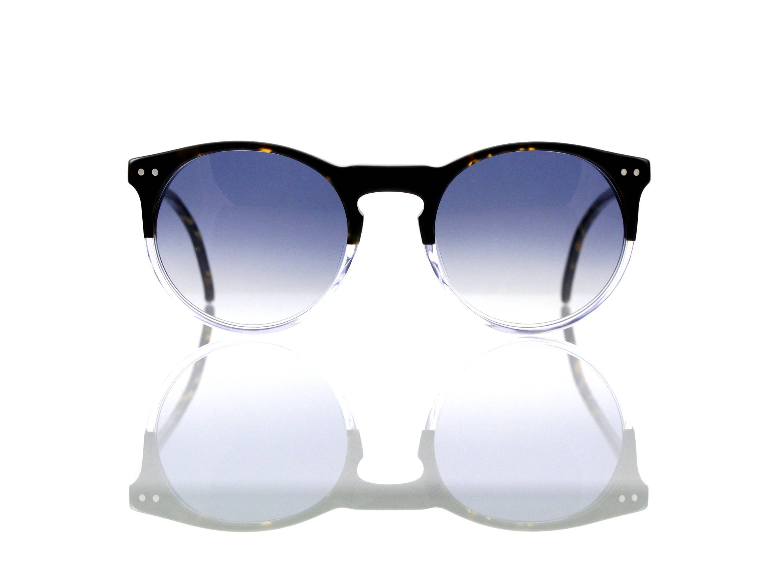 Lesca Lunetier Mod. P 9 Sonne Col. 11 Größe 50-22 - 145 mm Kunststoff blaugrau verlauf