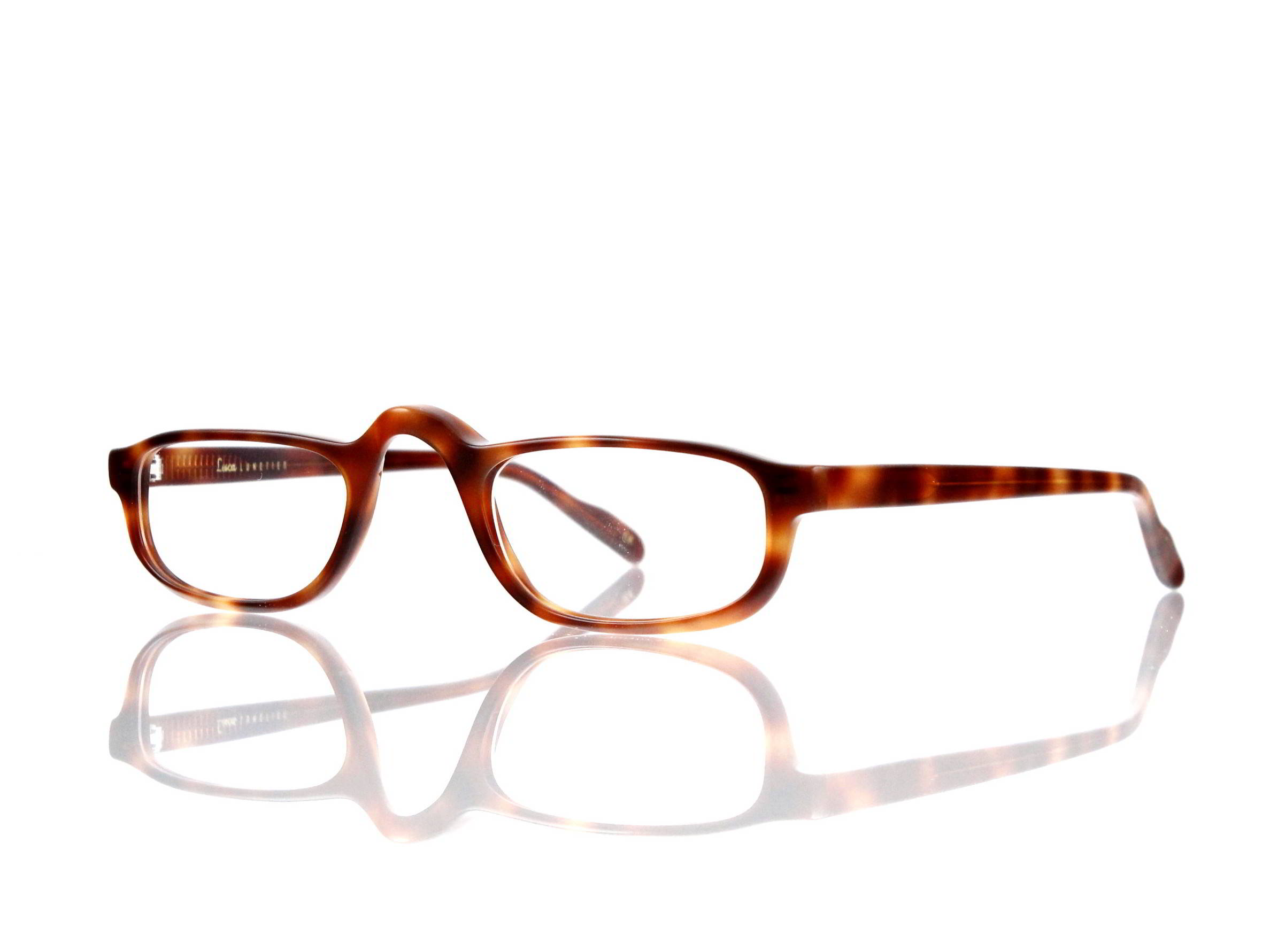 Lesca Lunetier • DL 17 • Col. 036 • Acetat-Halb-Brillen-Fassung