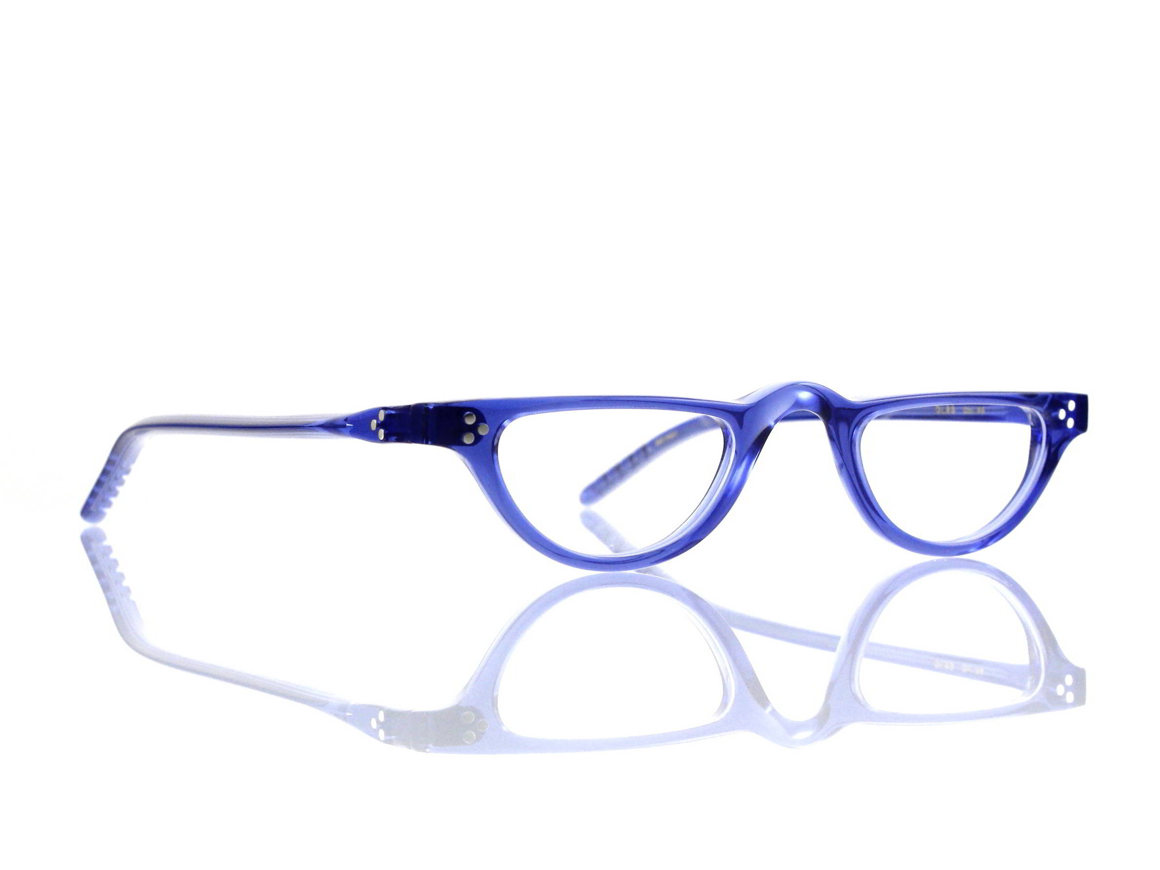 Lesca Lunetier • DL 23 • Col. 25 • Acetat-Halb-Brillen-Fassung