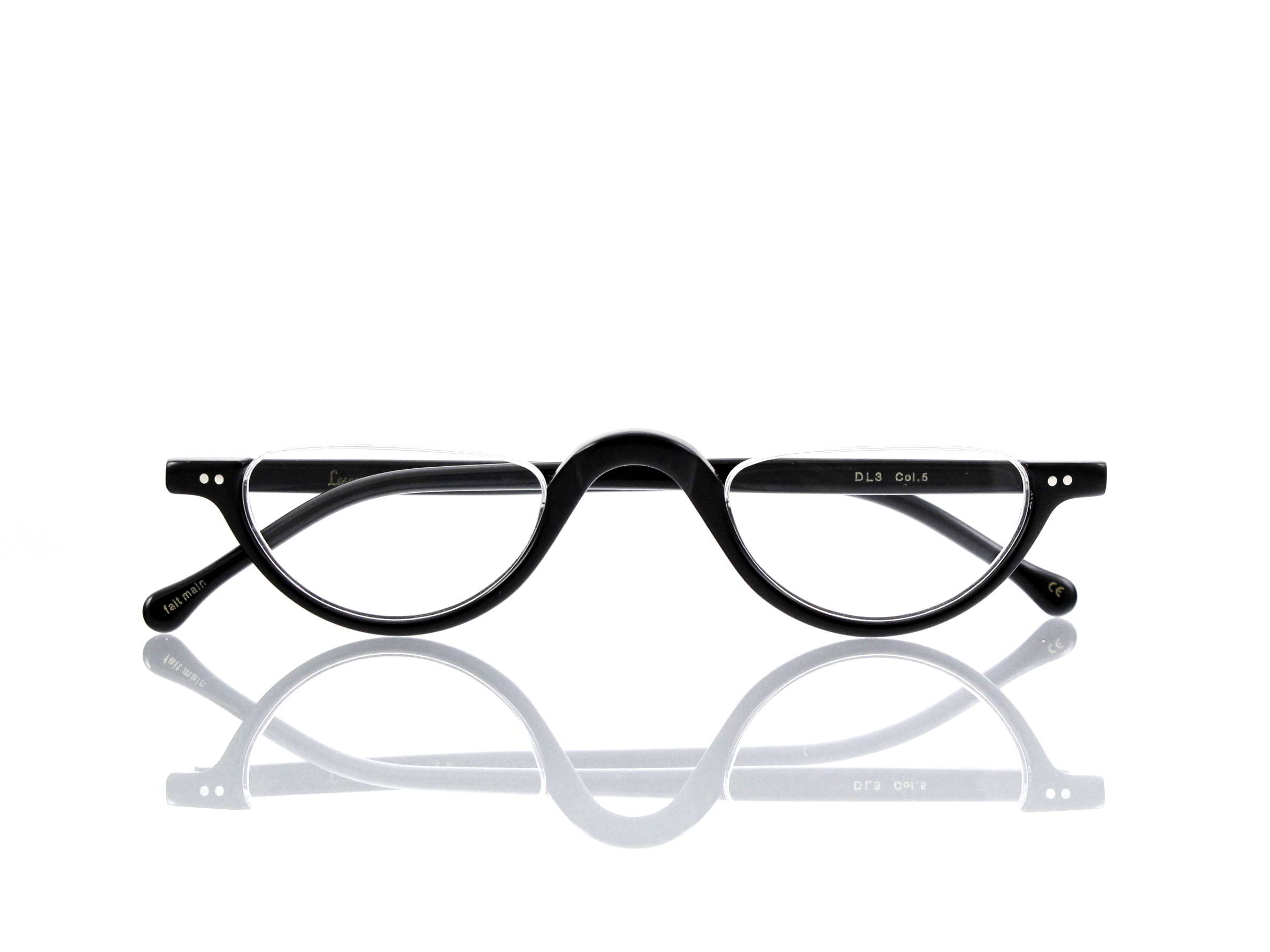 Lesca Lunetier • DL 3 • Col. 5 • Acetat-Halb-Brillen-Fassung