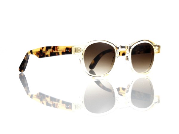 Lesca Lunetier Mod. P.080 Sonne Col. S186 Größe 44-22 - 145mm Kunststoff braun verlauf