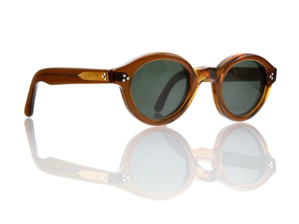 Lesca Lunetier • La Corb's • Sonnenbrille • Col. Cognac • Kunststoff graugrün 85%