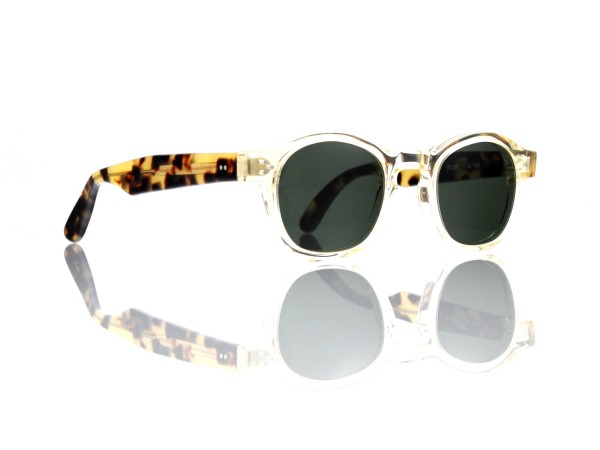 Lesca Lunetier Mod. P.080 Sonne Col. S186 Größe 44-22 - 145mm Kunststoff „Ray Ban“ G 15 graugrün 85%