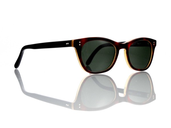 Lesca Lunetier Mod. Mathieu Sonne Col. M. 201 Größe 50-22 -145mm Kunststoff „Ray Ban“ G 15 graugrün